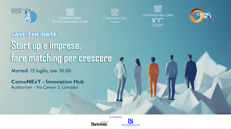 Evento: “Startup e imprese, fare matching per crescere”