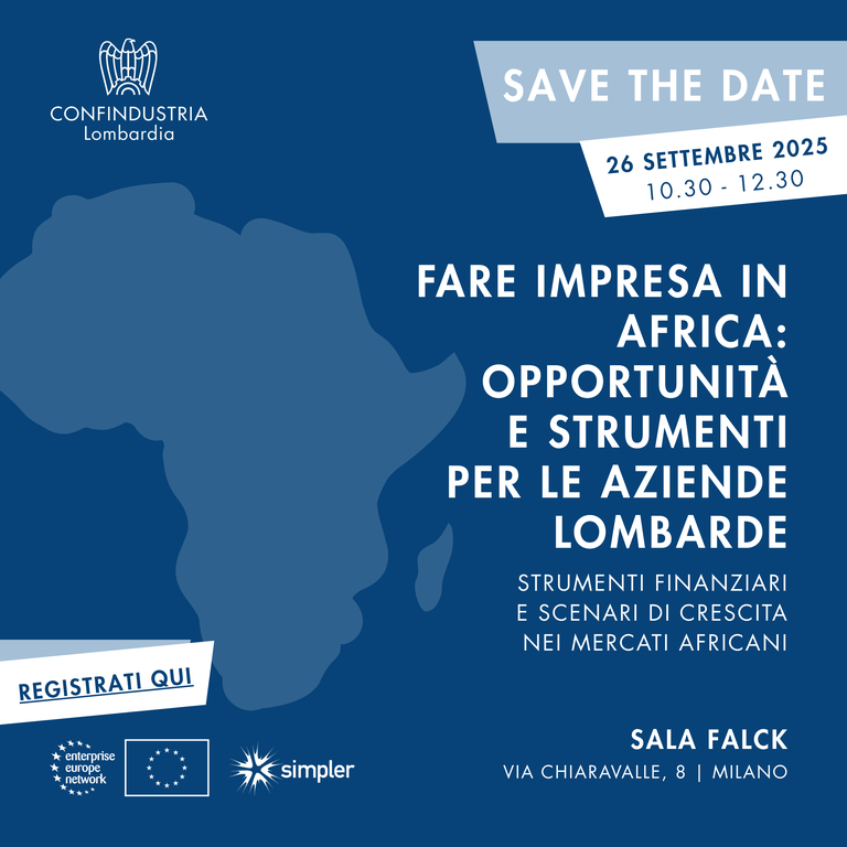 Fare impresa in Africa: opportunità e strumenti per le aziende lombarde