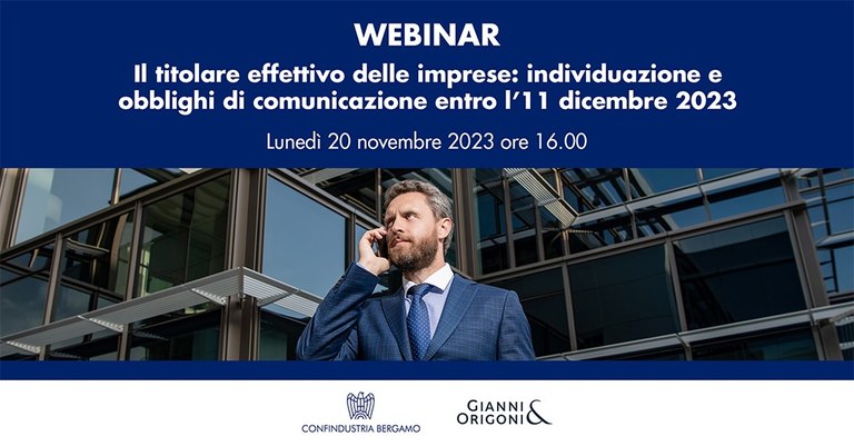 Il titolare effettivo delle imprese: individuazione e obblighi di comunicazione entro l'11 dicembre 2023