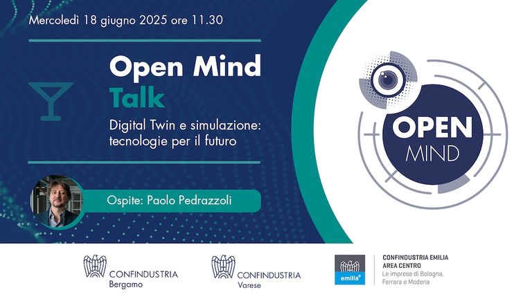 Open Mind Talk "Digital Twin e simulazione: tecnologie per il futuro"