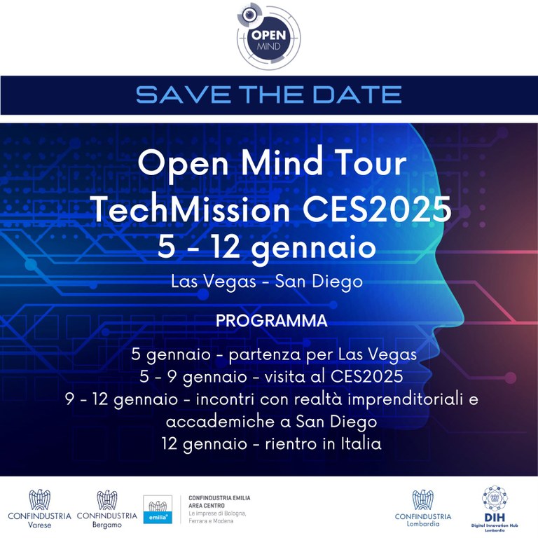 Open Mind Tour: Save The Date “#TechMission - CES2025”