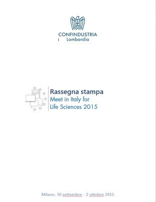Meet in Italy for Life Sciences 2015